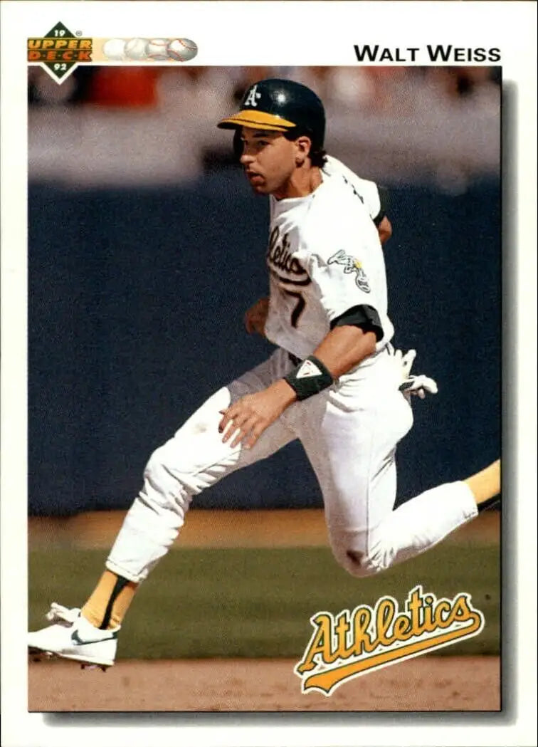 Walt Weiss 1992 Upper Deck MLB #151 Baseball Card Oakland Athletics - Baseball Card Single