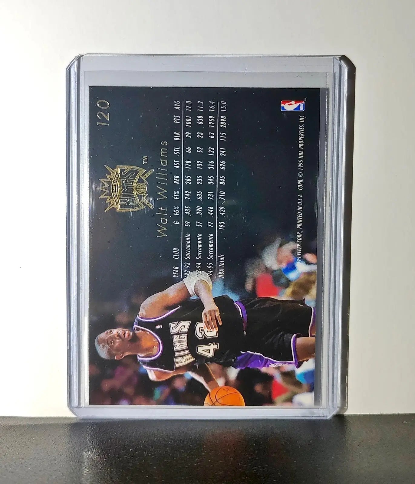 Walt Williams 1995-96 Flair NBA #120 Card Sacramento Kings