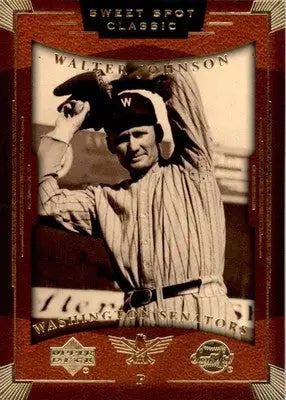 Walter Johnson - 2004 Upper Deck Sweet Spot Classic - #87 - Baseball - Baseball Card Single