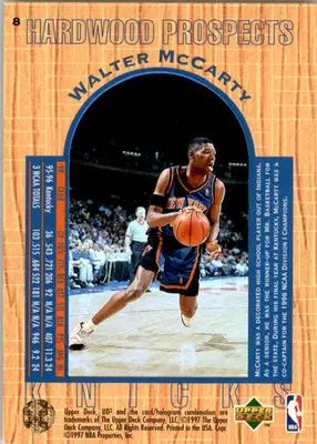 Walter McCarty - 1996-97 Upper Deck UD3 - #8 - RC Basketball - Basketball Card Single