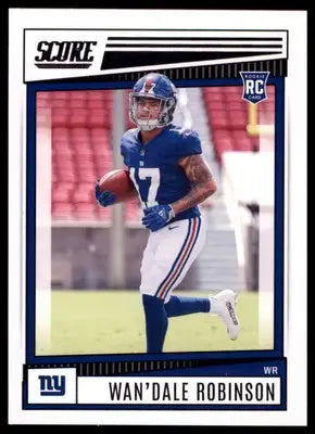 Wan’Dale Robinson Rookie 2022 Score #384 New York Giants - Football Card Single