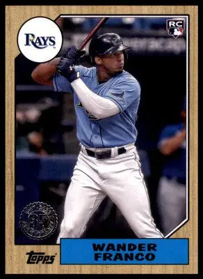 Wander Franco 2022 Topps 1987 35th Anniversary (Series One) #T87-23 TB Rays - Baseball Card Single
