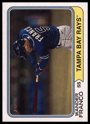Wander Franco 2023 Topps Heritage #21 Tampa Bay Rays - Baseball Card Single