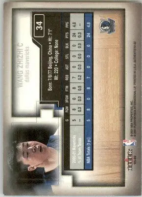 Wang Zhizhi - 2001-02 Fleer Authentix - #34 - Basketball - Basketball Card Single