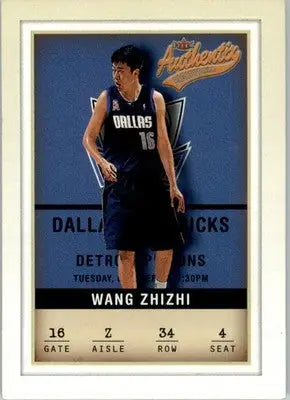 Wang Zhizhi - 2001-02 Fleer Authentix - #34 - Basketball - Basketball Card Single