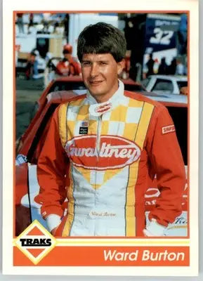 Ward Burton - 1992 Traks - #27 - Racing - Racing Card Single