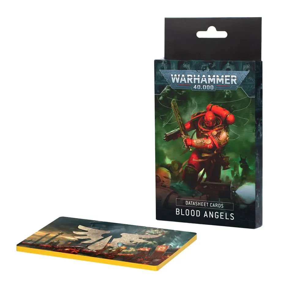 Warhammer 40k 10th Edition Blood Angels datasheet cards for Blood Angels tabletop game