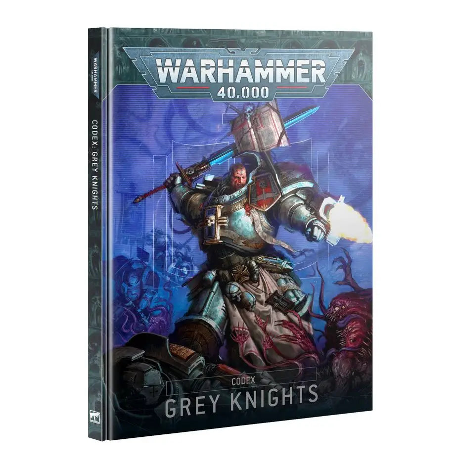 Hardcover Warhammer 40k 10th Edition Codex Grey Knights with Grey Knights Space Marine cover