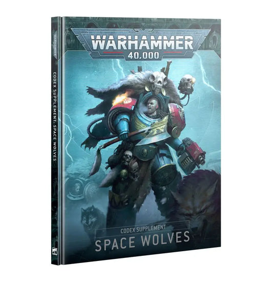 Hardback Warhammer 40k Space Wolves codex supplement for Space Marines tabletop game