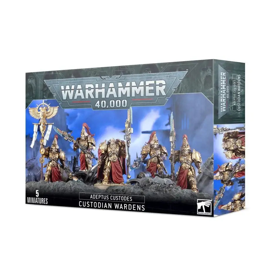Warhammer 40k Adeptus Custodes Custodian Wardens miniatures box for adeptus custodes collection