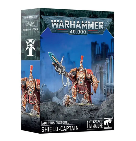 Warhammer 40k Adeptus Custodes Shield-Captain miniature box for Warhammer 40k Adeptus Custodes collection