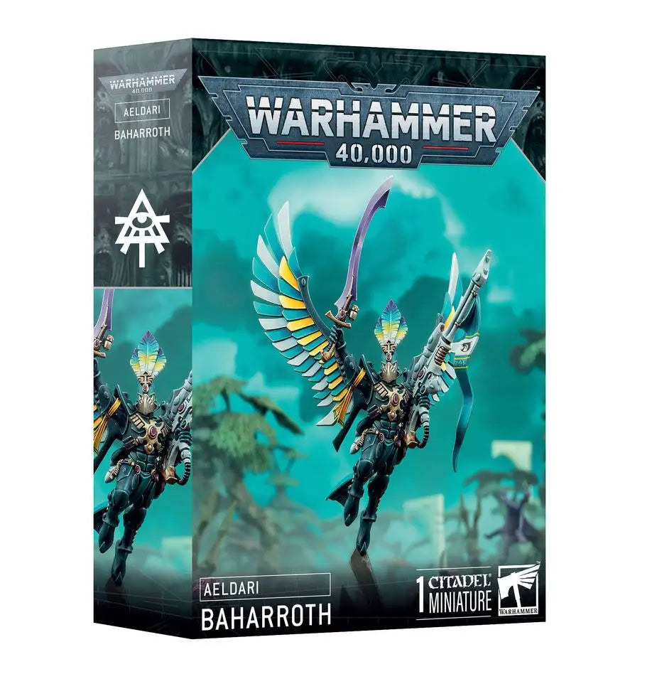 Warhammer 40k Aeldari Baharroth miniature box for Warhammer 40k Aeldari collection
