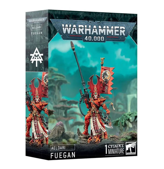 Warhammer 40k Aeldari Fuegan miniature, legendary phoenix lord for Warhammer 40k Aeldari