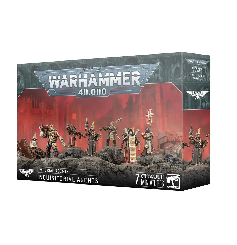 Warhammer 40k Inquisitorial Agents miniature set for Warhammer 40,000 tabletop gaming