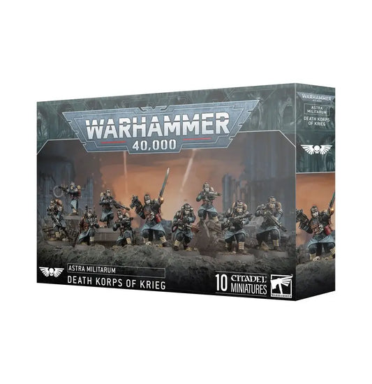 Warhammer 40k Astra Militarum Death Korps of Krieg miniatures set for tabletop gaming