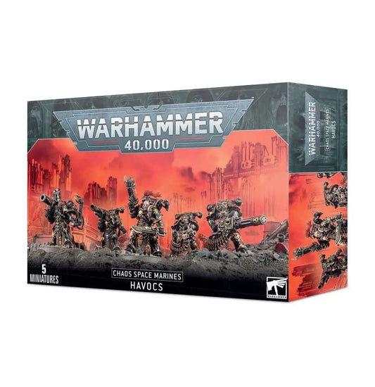 Warhammer 40k: Chaos Space Marines - Havocs - Miniatures - Warhammer 40k