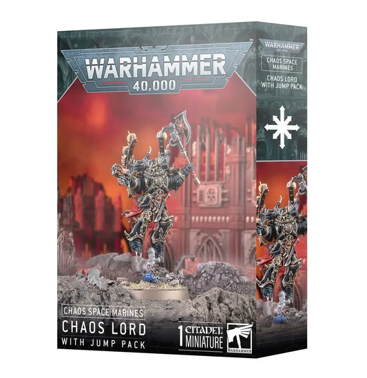 Warhammer 40k: Chaos Space Marines - Chaos Lord with Jump Pack - Miniatures - Warhammer 40k