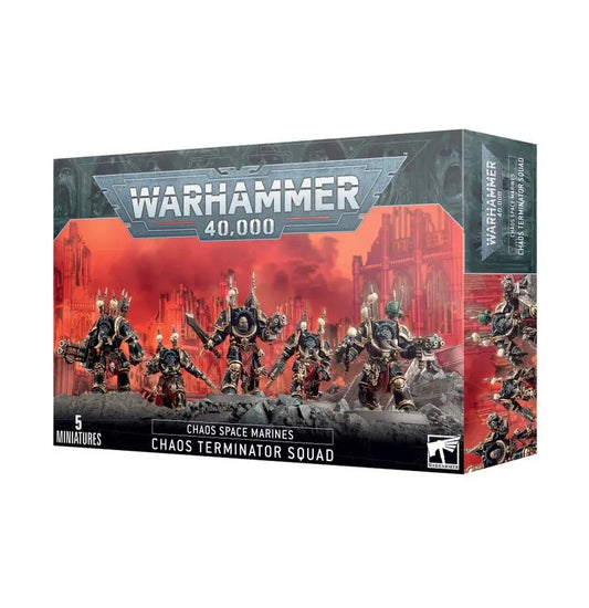 Warhammer 40k Chaos Space Marines Chaos Terminator Squad box display image