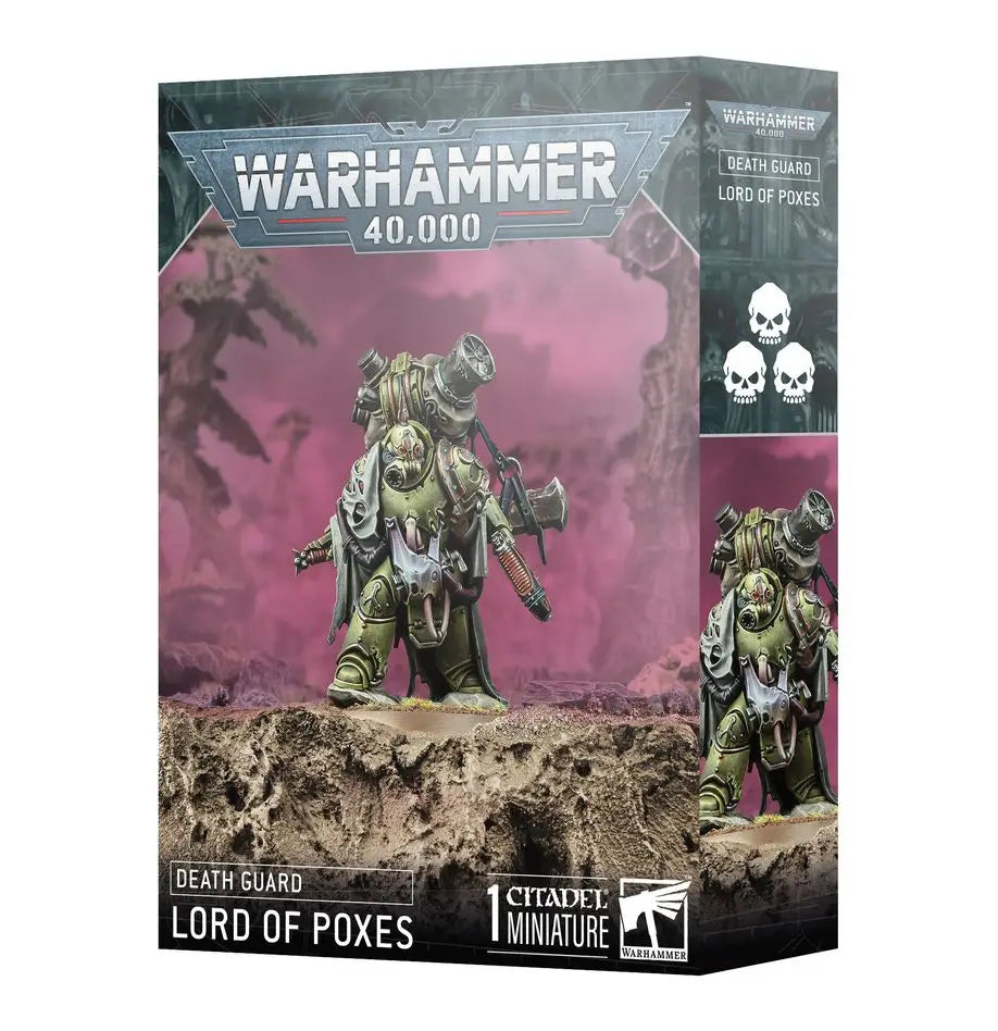 Warhammer 40k Death Guard Lord of Poxes miniature model kit for tabletop gaming
