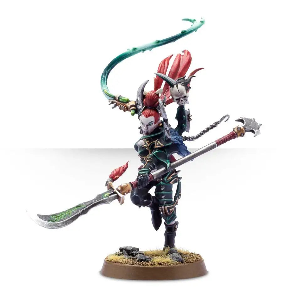 Dark Eldar Lelith Hesperax miniature from Warhammer 40k Drukhari wych cults product