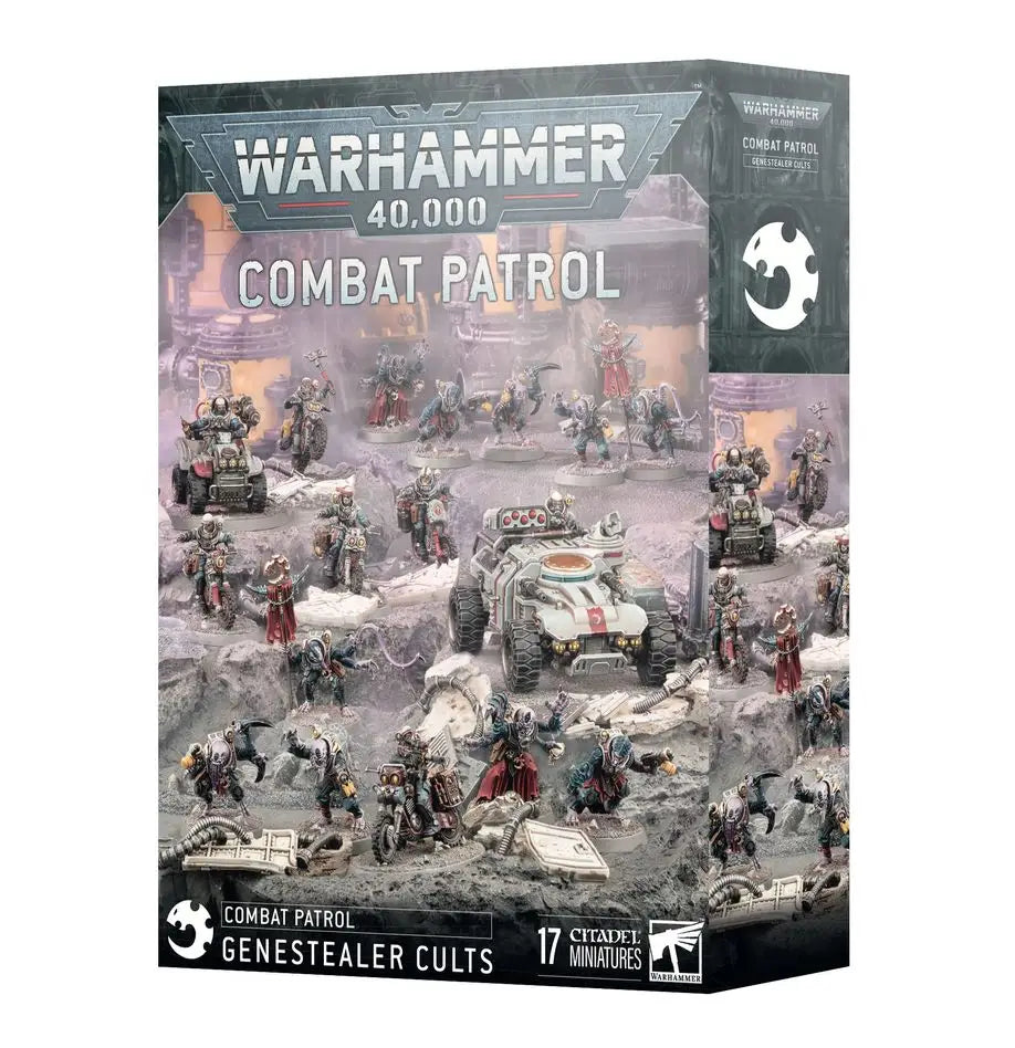 Warhammer 40k Genestealer Cults Combat Patrol box with Jackal Alphus and Achilles Ridgerunner