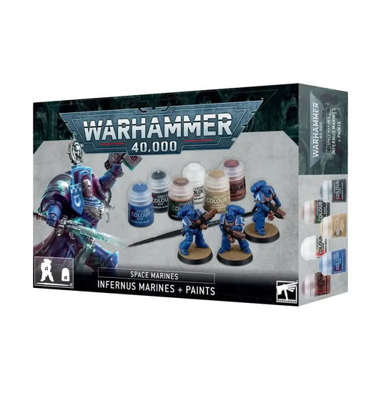 Warhammer 40k: Infernus Marines + Paints - Action Figure & Toy
