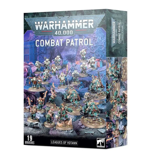 Warhammer 40k Leagues of Votann Combat Patrol box with Hernkyn Pioneers and Hearthkyn Warriors