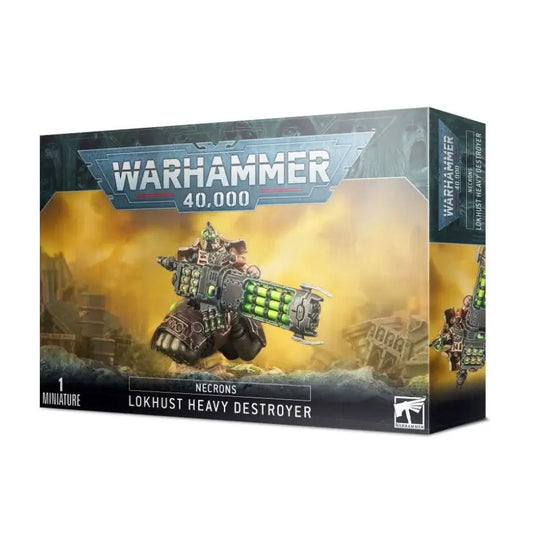 Warhammer 40k Necrons Lokhust Heavy Destroyer miniature box for lokhust heavy destroyer model
