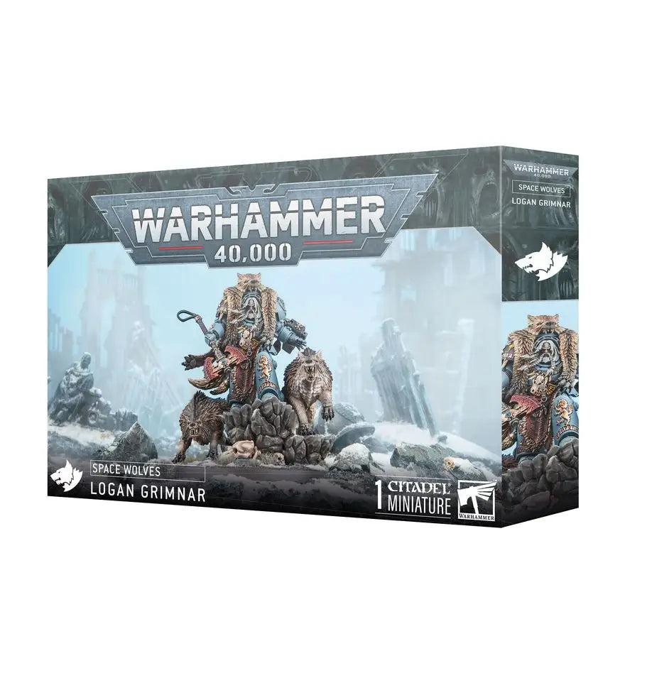 Warhammer 40k Space Space Wolves Logan Grimnar miniature for Warhammer 40k space tabletop game