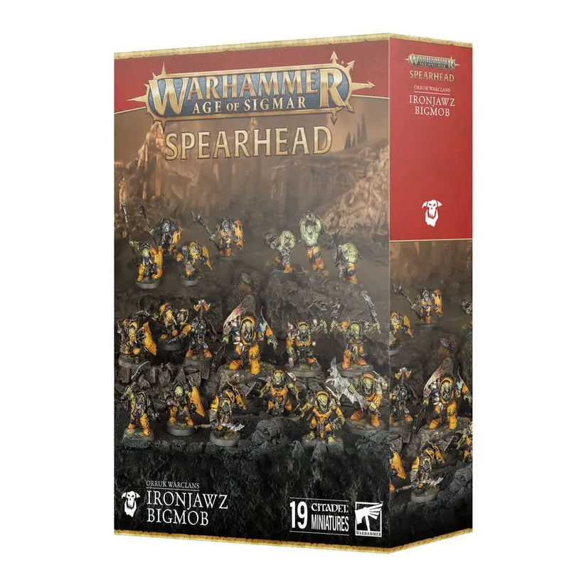 Warhammer Age of Sigmar: Orruk Warclans - Ironjawz Bigmob Spearhead - Action Figure & Toy