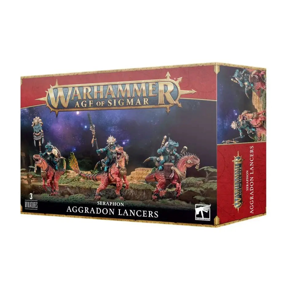 Warhammer Age of Sigmar: Seraphon - Aggradon Lancers - Miniatures - Warhammer AOS