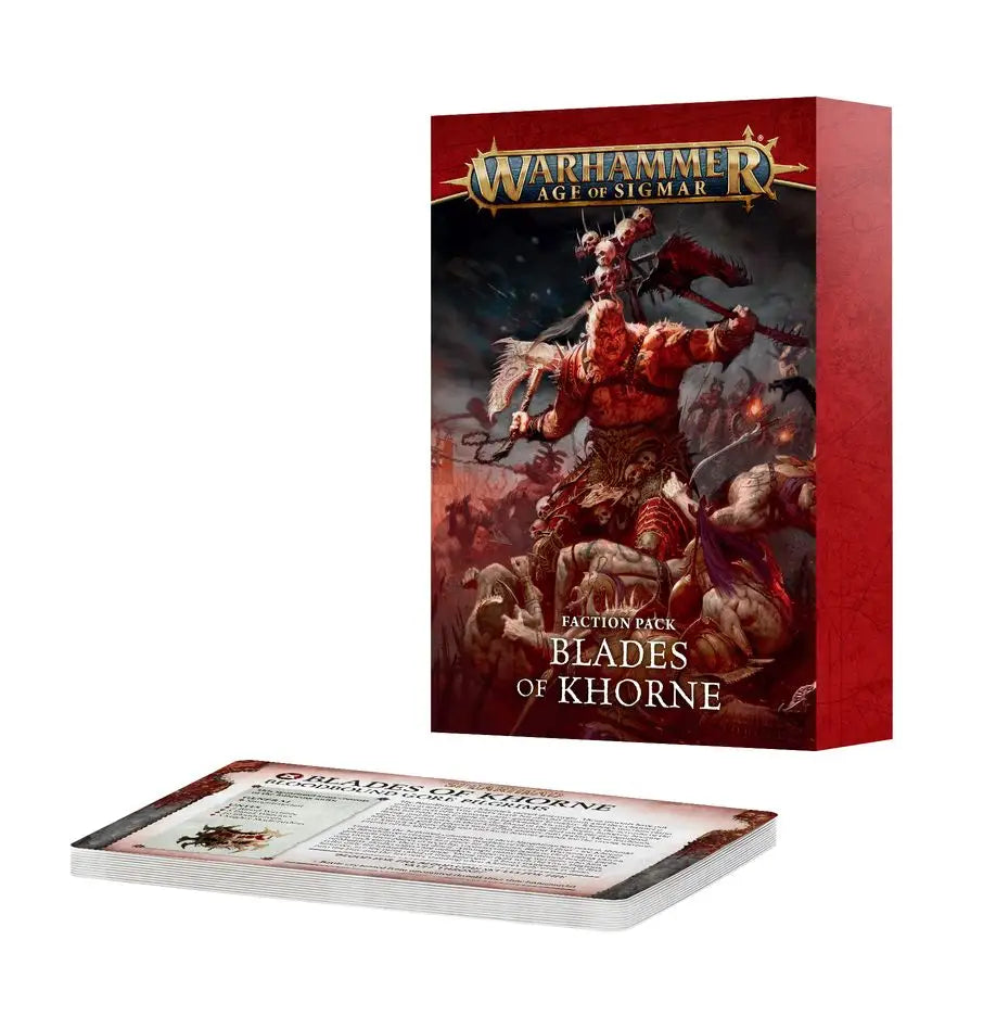 Warhammer AoS 4th Edition: Faction Pack - Blades of Khorne - Non-Sports Card Box