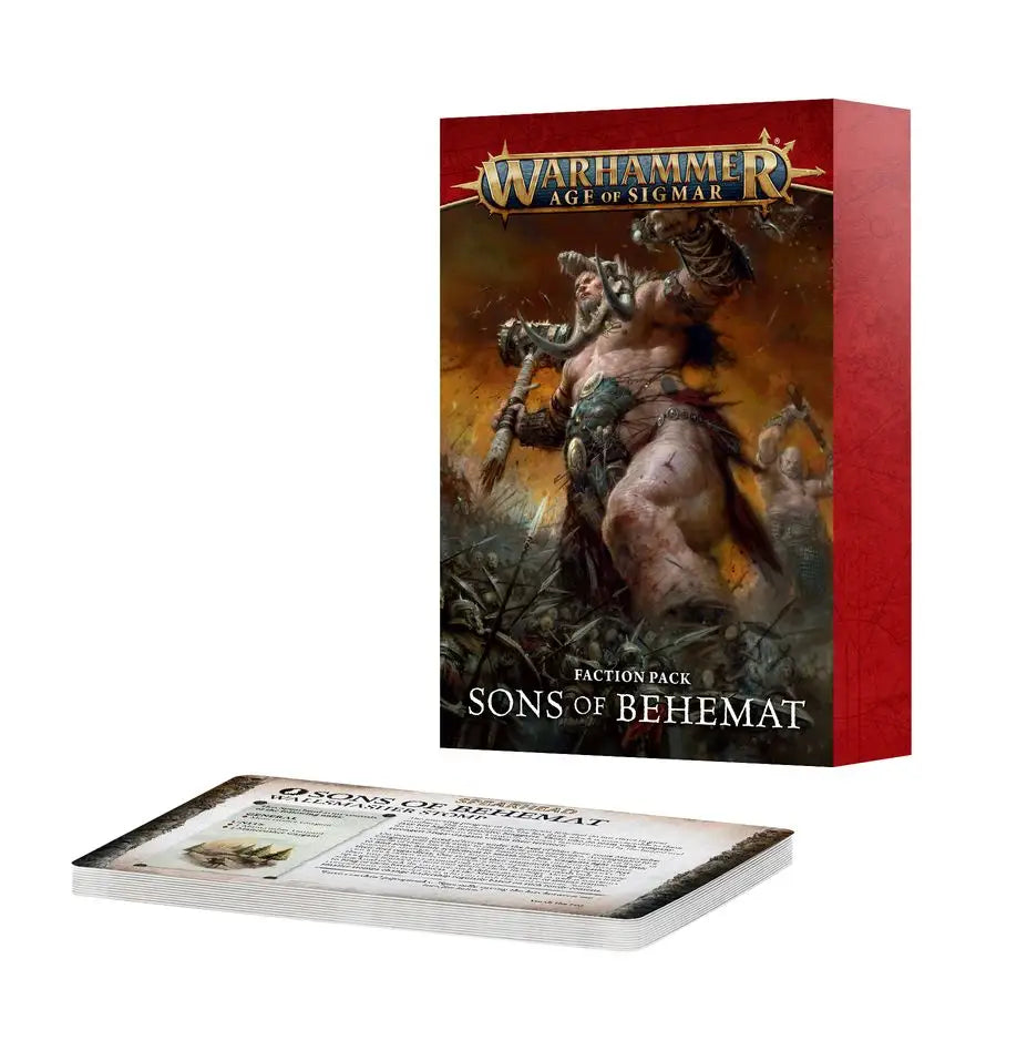 Warhammer AoS 4th Edition: Faction Pack - Sons of Behemat - Non-Sports Card Box