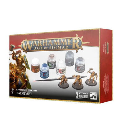 Warhammer Age of Sigmar Stormcast Eternals paint set featuring Citadel Colour paints