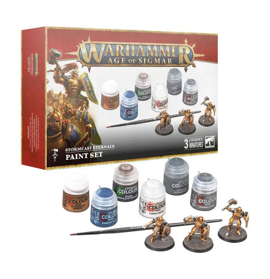 Warhammer Age of Sigmar Stormcast Eternals paint set with Citadel Colour paints