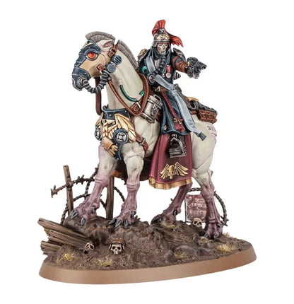 Warhammer 40k Death Korps of Krieg with Lord Marshal Dreir on a cybernetic horse