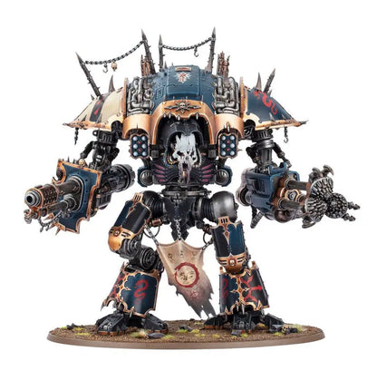 Chaos Knight miniature from Warhammer Chaos Knights: Chaos Knight Ruinator with Diabolus Heavy armor
