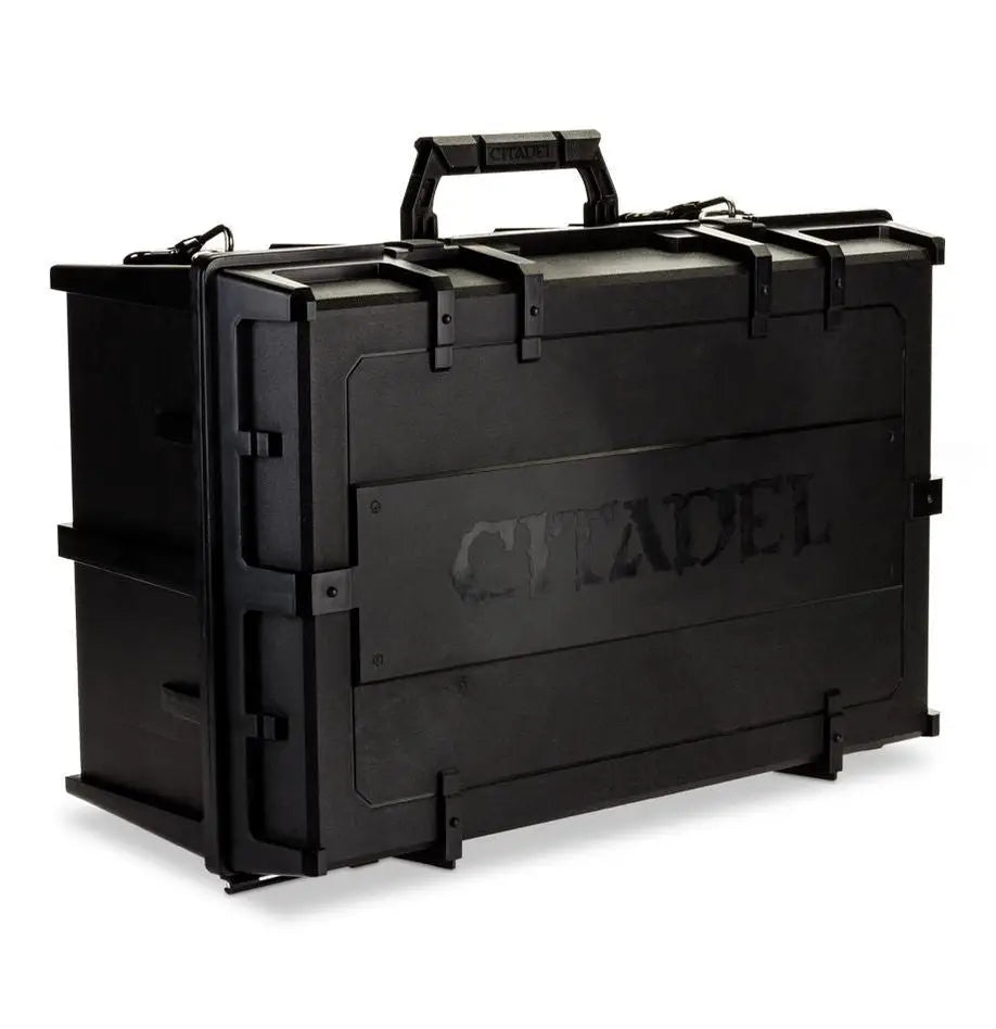Black Citadel miniature carrying case for Warhammer Citadel Crusade figures