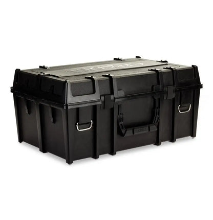 Black plastic storage trunk for Citadel Crusade figures in the Crusade Figure Case