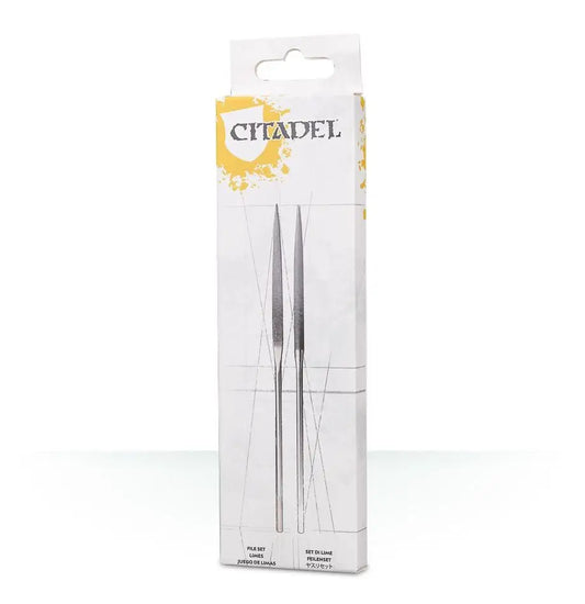 Citadel-branded hobby tweezers in retail packaging for Warhammer Citadel File Set