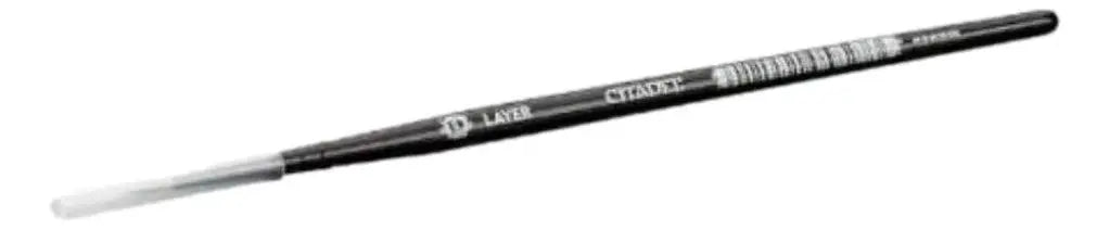 Black and silver mechanical pencil for precision with Warhammer Citadel Medium Layer Brush