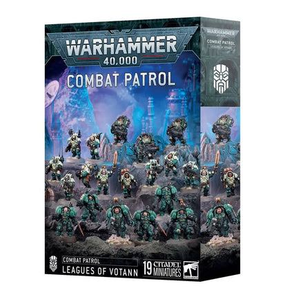 Warhammer Combat Patrol Leagues of Votann box with Hearthkyn Warriors and Einhyr Hearthguard