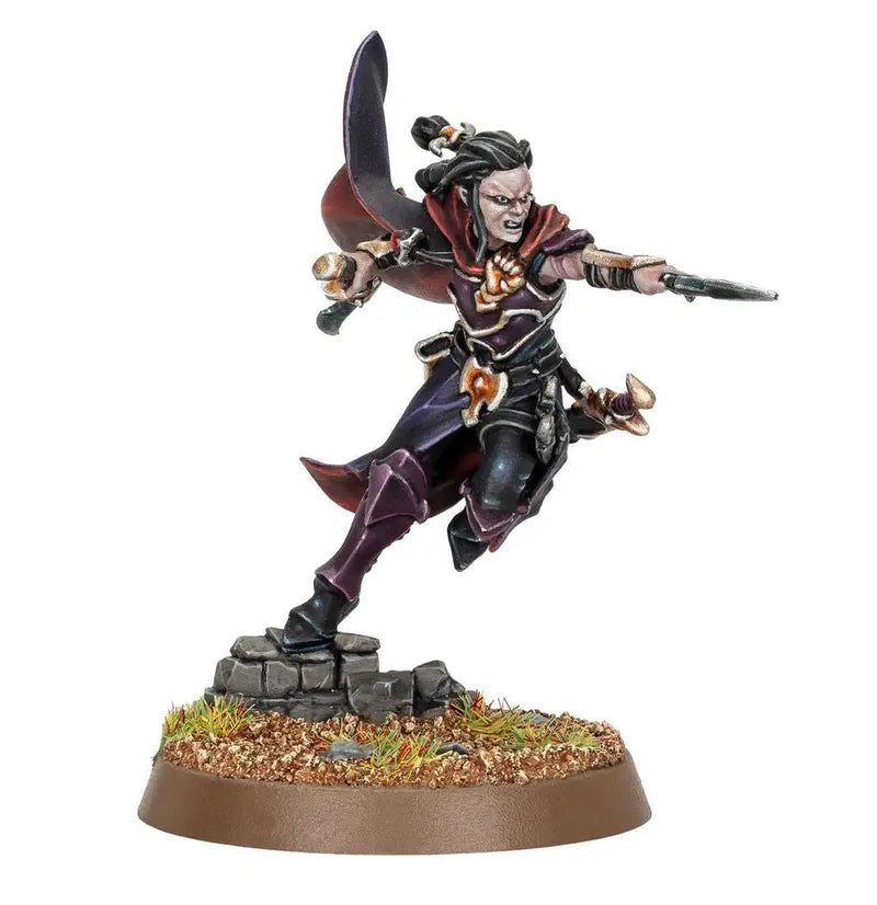 Painted Vampires miniature from Warhammer: Daughters of Khaine Maleneth Witchblade