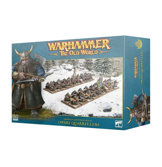 Warhammer The Old World Dwarfen Mountain Dwarf Quarrellers miniatures game box set