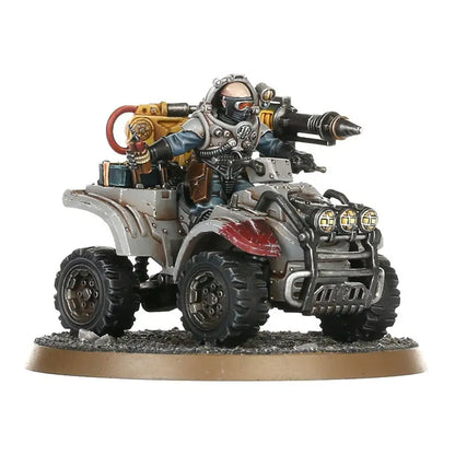 Heavily-armed military quad bike with weapon system from Atalan Jackals in Genestealer Cults