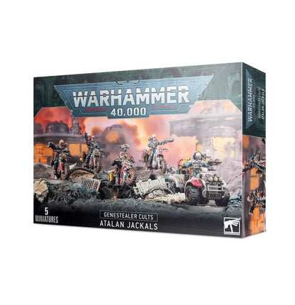 Warhammer: Genestealer Cults Atalan Jackals miniatures game box set for trading cards