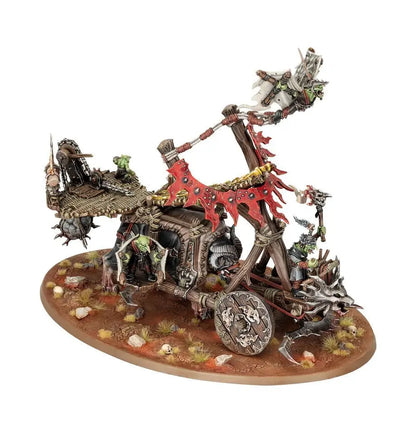 Ork war machine in Warhammer Gloomspite Gitz Doom Diver Catapult display