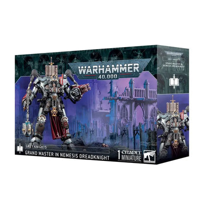 Warhammer Grey Knights Grand Master in Nemesis Dreadknight miniature model kit for tabletop gaming