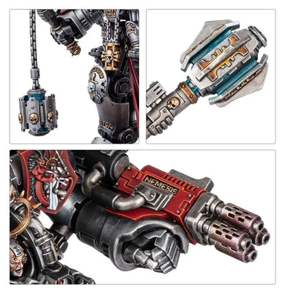Miniature Grey Knights Nemesis Dreadknight wargear options for Grand Master in Grey Knights