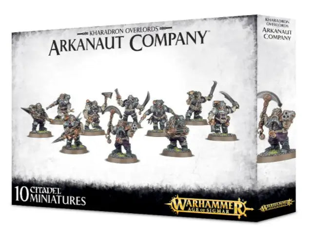 Boxed set of 10 Khazadron Overlords Arkanaut Company miniatures for main fighting in Warhammer
